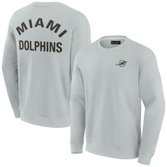 Miami Dolphins Unisex Elements Super Soft Pullover Sweatshirt - Gray - Fanatics