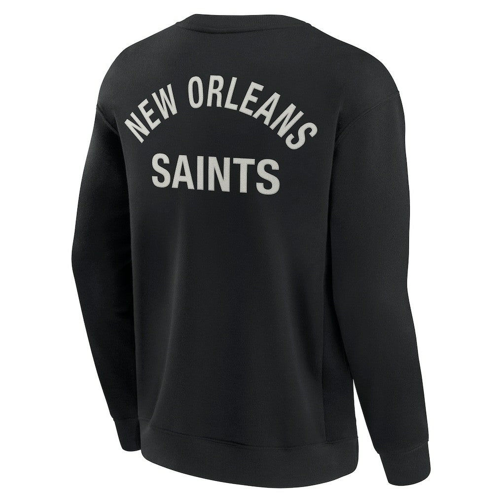 New Orleans Saints Unisex Elements Super Soft Pullover Sweatshirt - Black - Fanatics