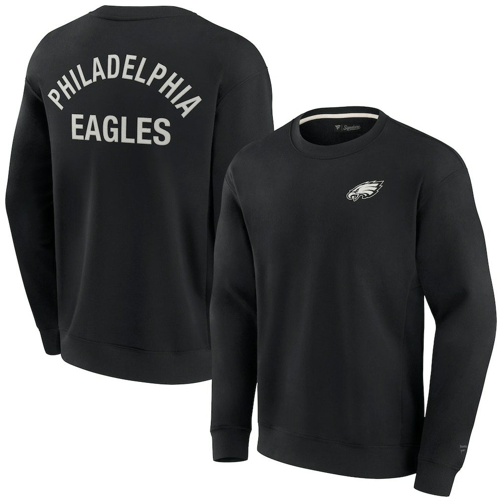 Philadelphia Eagles Unisex Elements Super Soft Pullover Sweatshirt - Black - Fanatics