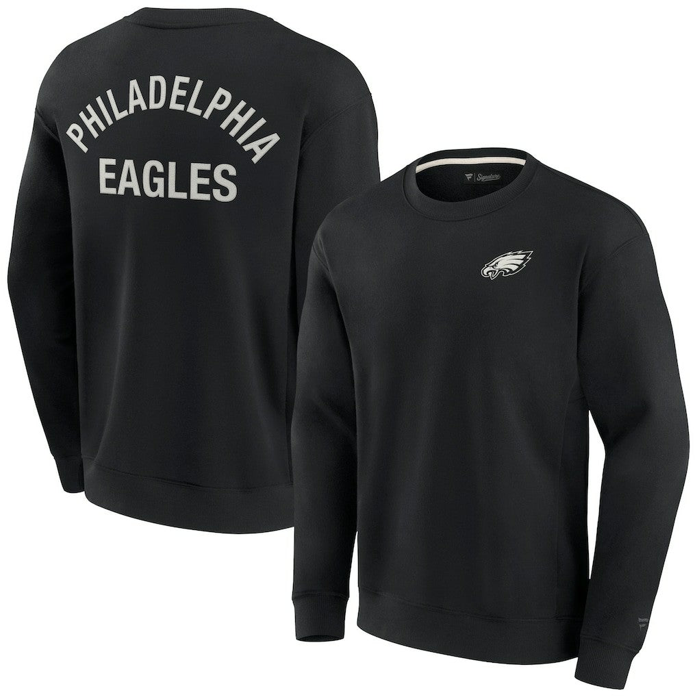 Philadelphia Eagles Unisex Elements Super Soft Pullover Sweatshirt - Black - Fanatics