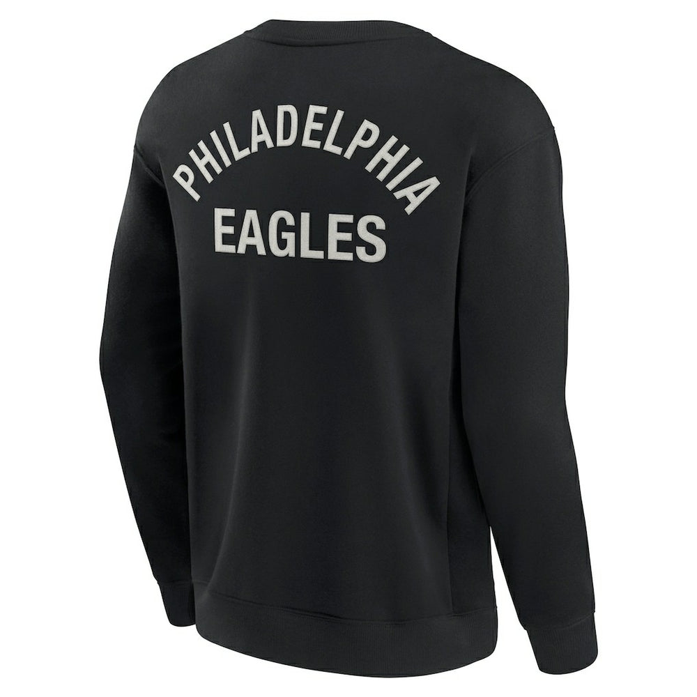 Philadelphia Eagles Unisex Elements Super Soft Pullover Sweatshirt - Black - Fanatics