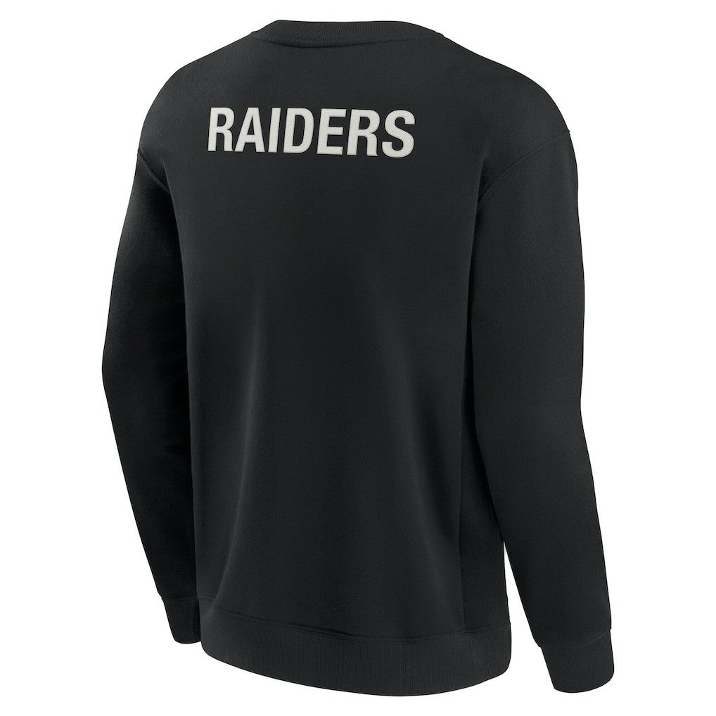 Las Vegas Raiders Unisex Elements Super Soft Pullover Sweatshirt - Black - Fanatics