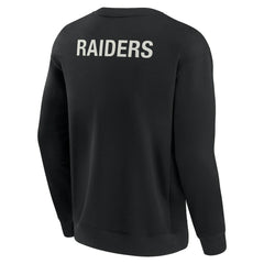 Las Vegas Raiders Unisex Elements Super Soft Pullover Sweatshirt - Black - Fanatics