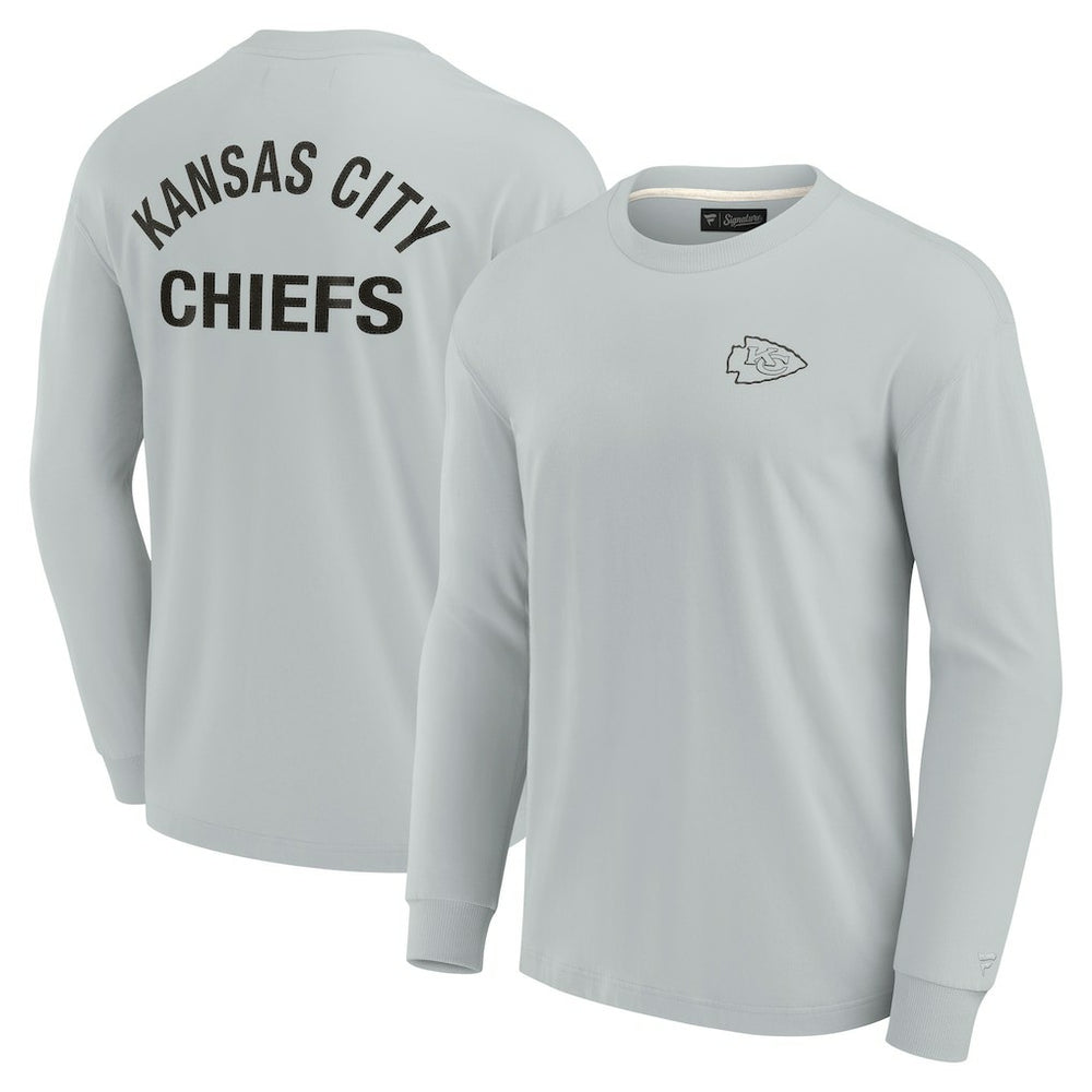 Kansas City Chiefs Unisex Elements Super Soft Long Sleeve T-Shirt - Gray - Fanatics