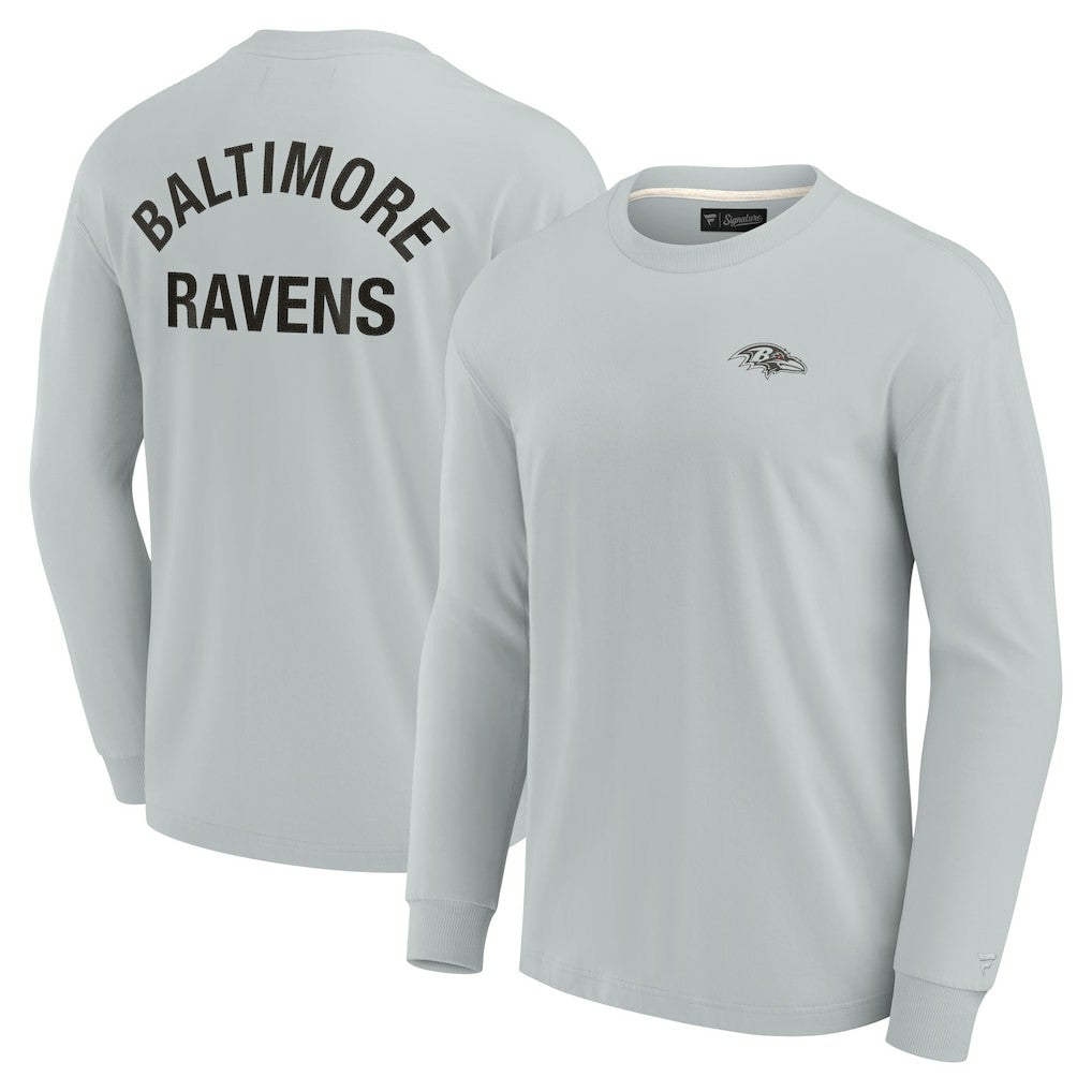 Baltimore Ravens Unisex Elements Super Soft Long Sleeve T-Shirt - Gray - Fanatics