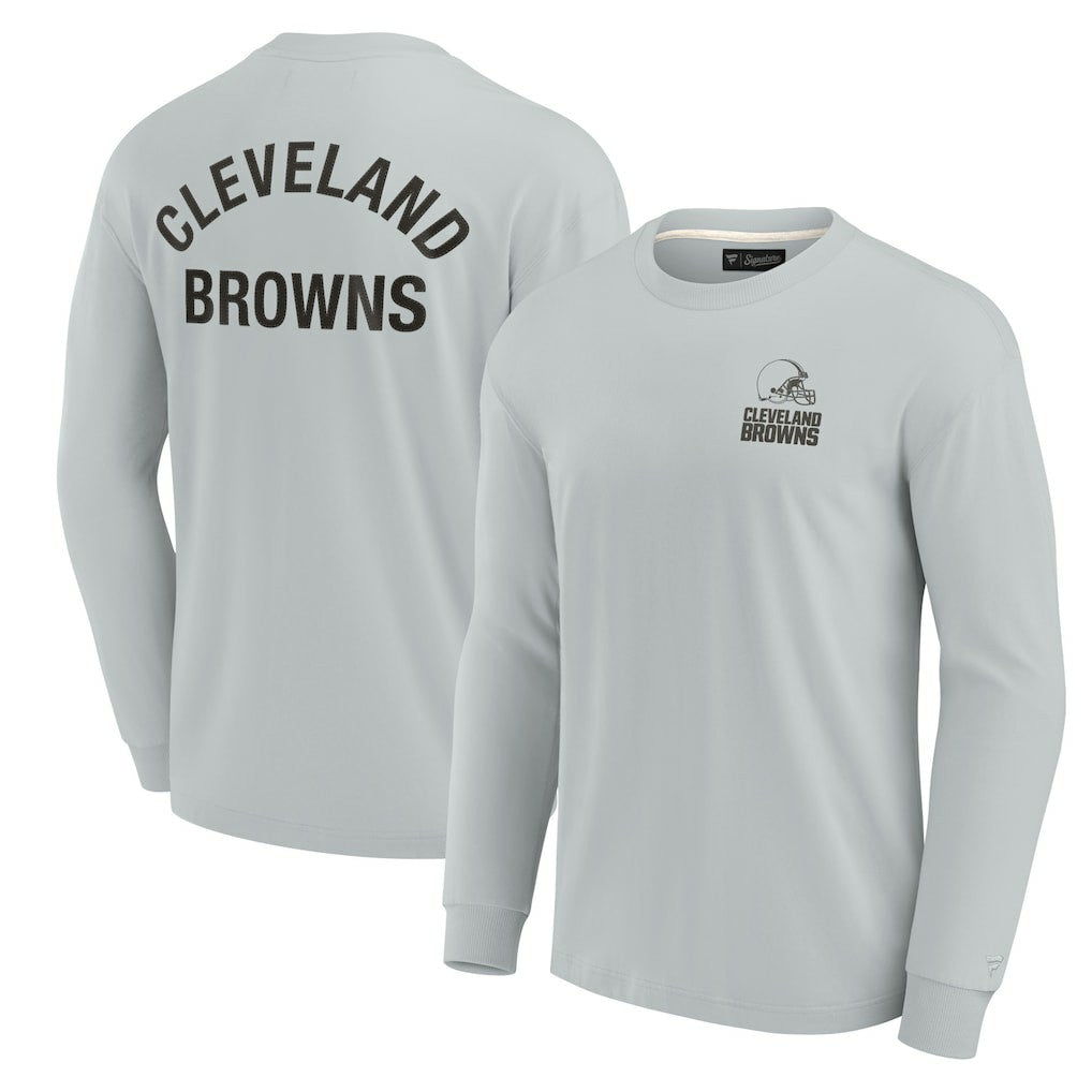 Cleveland Browns Unisex Elements Super Soft Long Sleeve T-Shirt - Gray - Fanatics