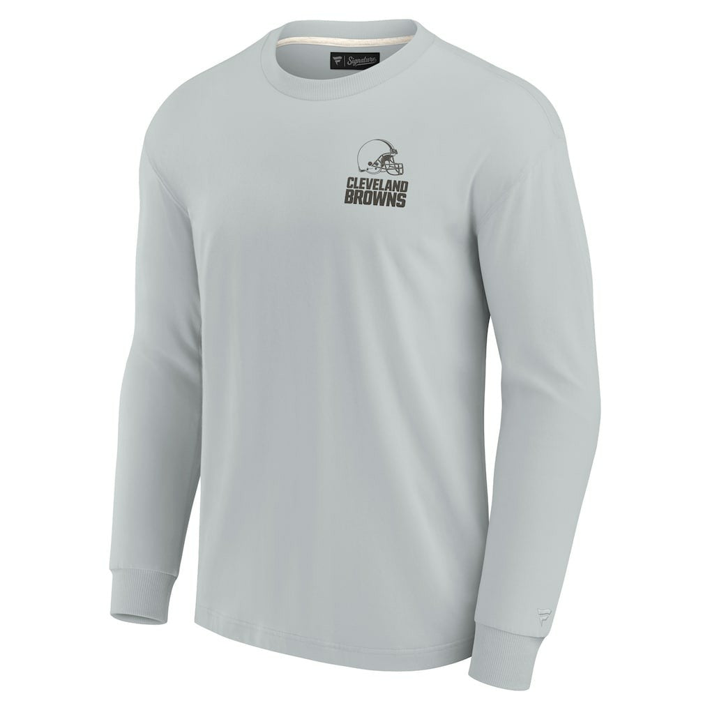 Cleveland Browns Unisex Elements Super Soft Long Sleeve T-Shirt - Gray - Fanatics