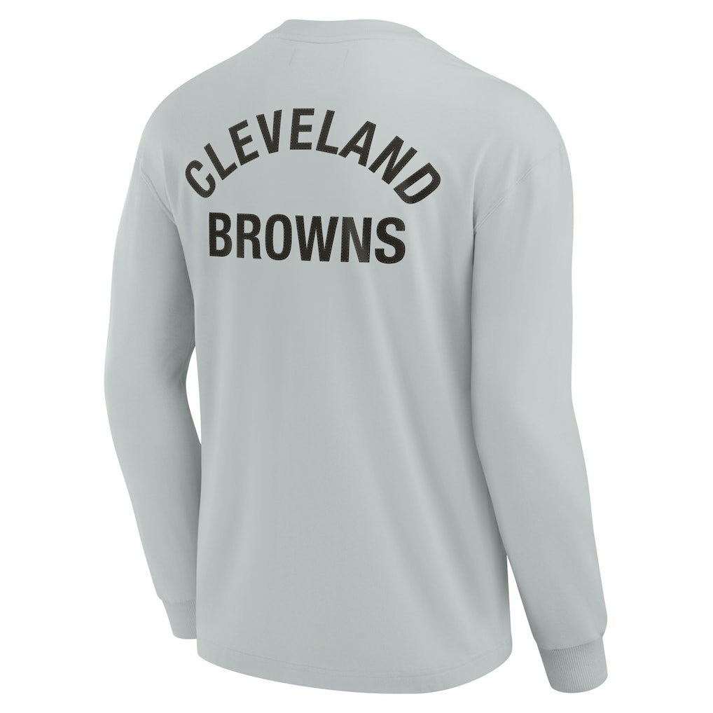 Cleveland Browns Unisex Elements Super Soft Long Sleeve T-Shirt - Gray - Fanatics