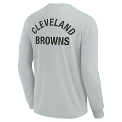 Cleveland Browns Unisex Elements Super Soft Long Sleeve T-Shirt - Gray - Fanatics
