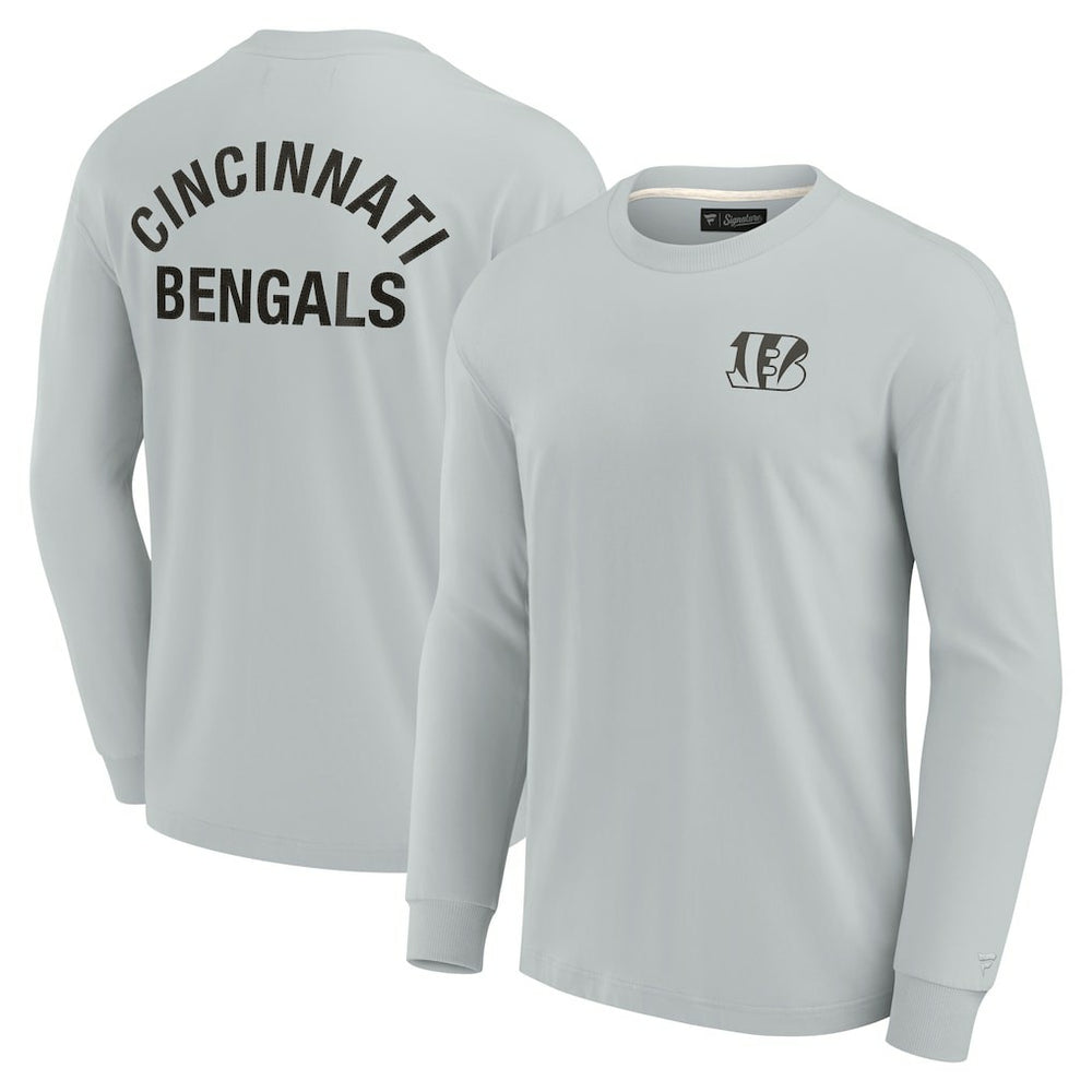 Cincinnati Bengals Unisex Elements Super Soft Long Sleeve T-Shirt - Gray - Fanatics