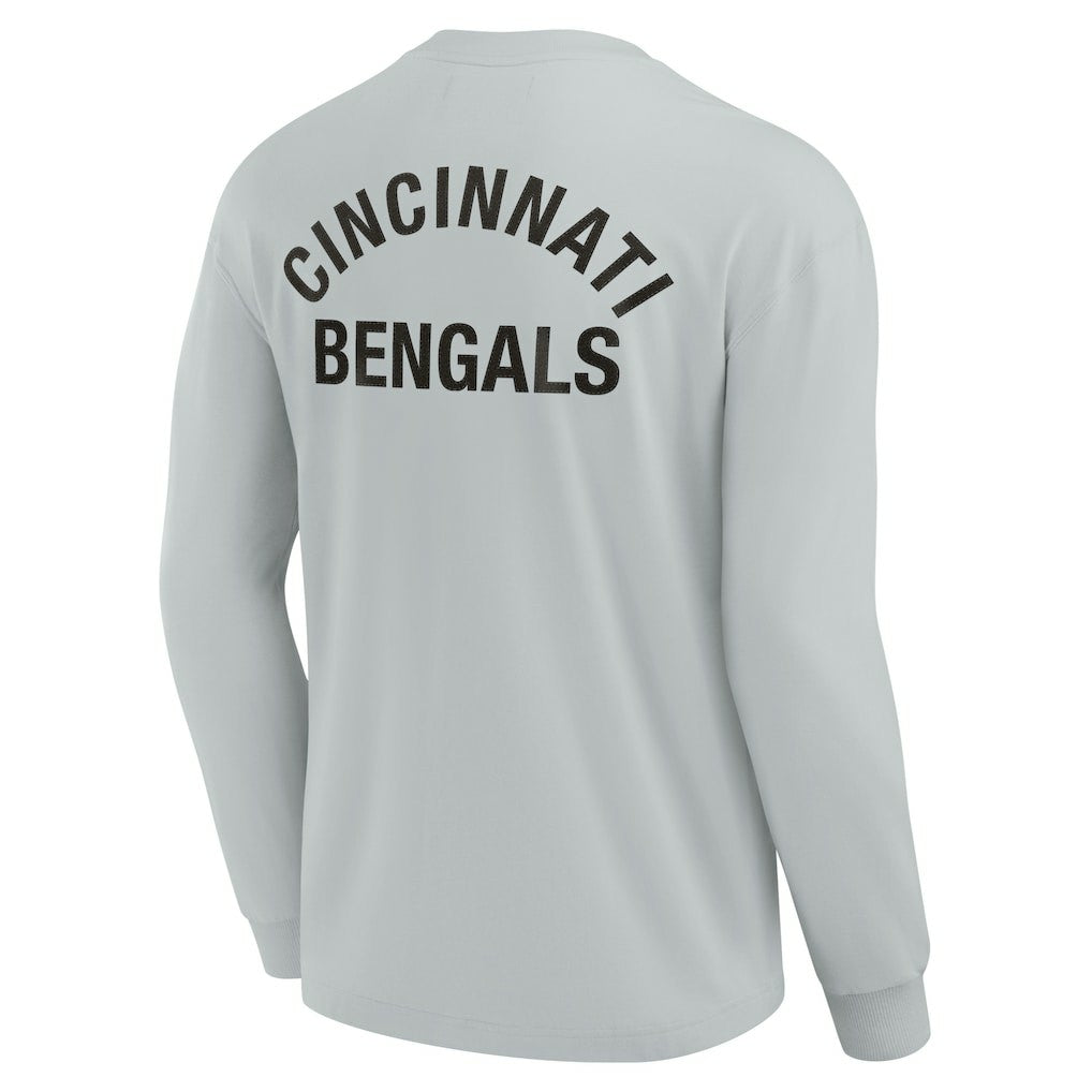 Cincinnati Bengals Unisex Elements Super Soft Long Sleeve T-Shirt - Gray - Fanatics