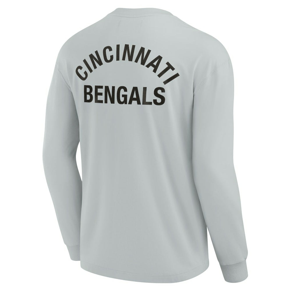 Cincinnati Bengals Unisex Elements Super Soft Long Sleeve T-Shirt - Gray - Fanatics