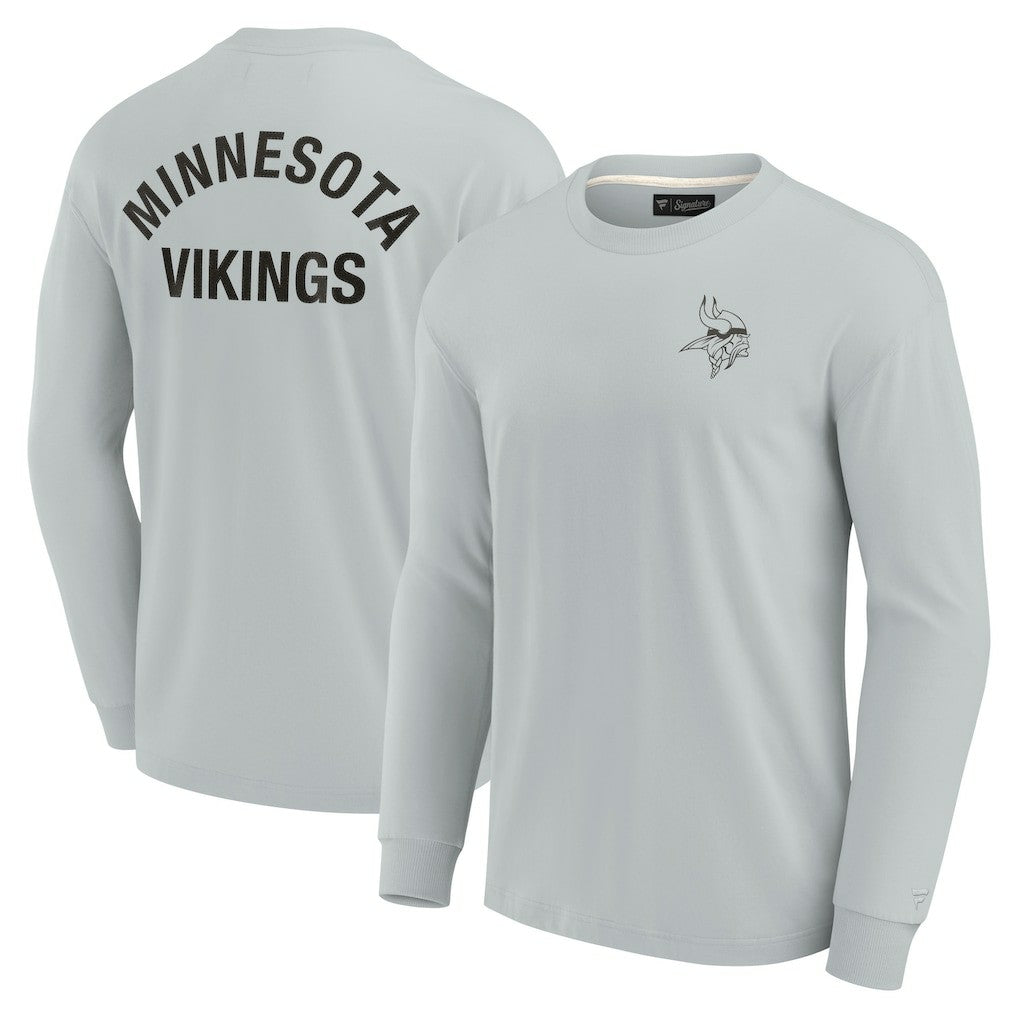 Minnesota Vikings Unisex Elements Super Soft Long Sleeve T-Shirt - Gray - Fanatics