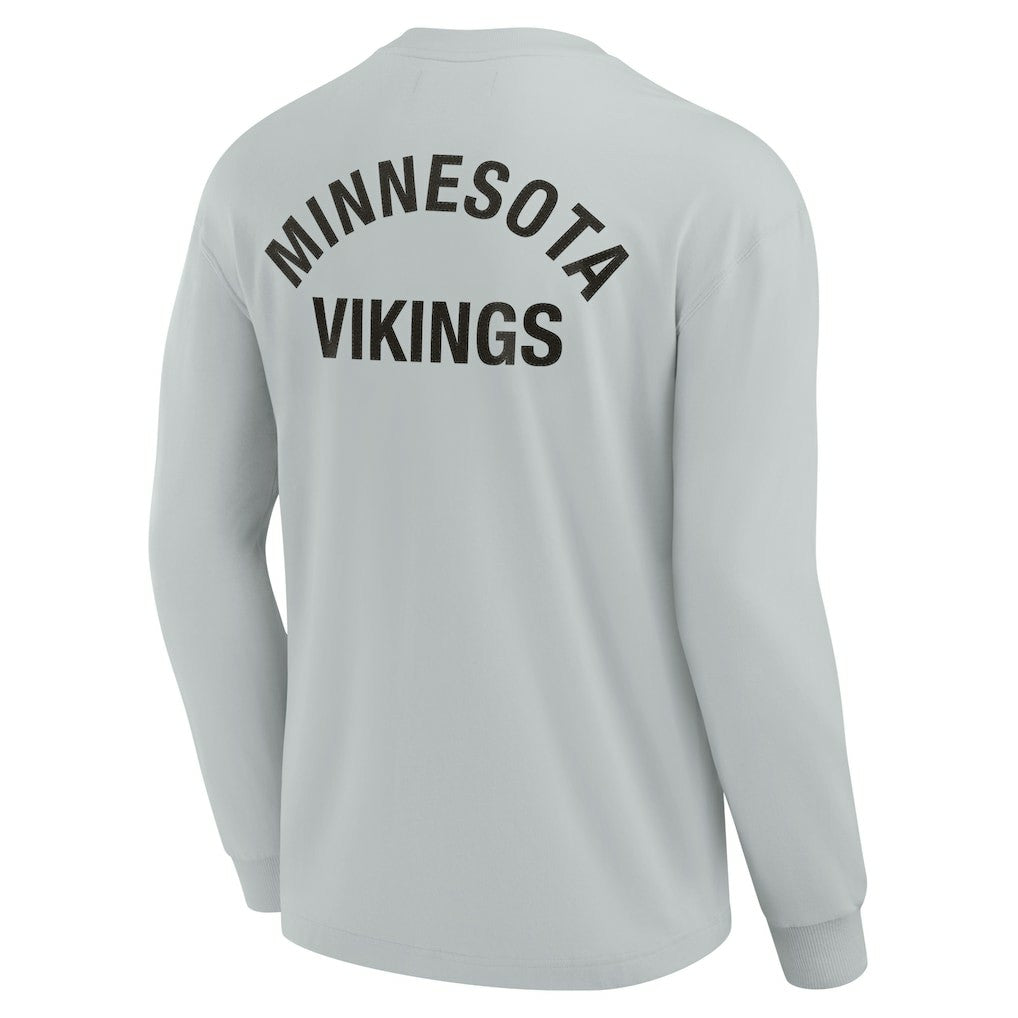Minnesota Vikings Unisex Elements Super Soft Long Sleeve T-Shirt - Gray - Fanatics