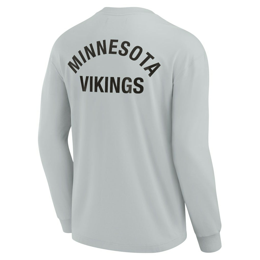Minnesota Vikings Unisex Elements Super Soft Long Sleeve T-Shirt - Gray - Fanatics