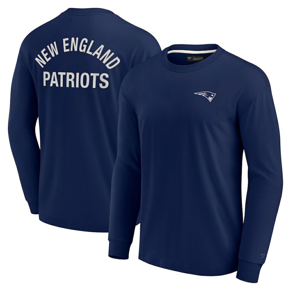 New England Patriots Unisex Elements Super Soft Long Sleeve T-Shirt - Navy - Fanatics