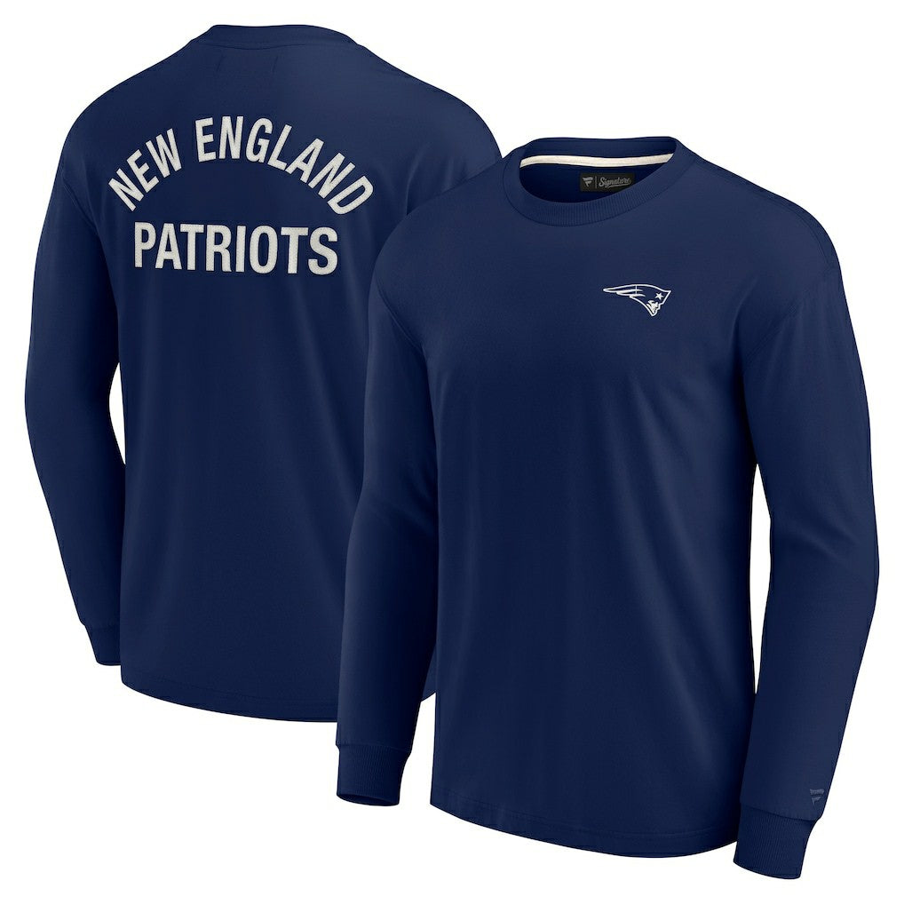 New England Patriots Unisex Elements Super Soft Long Sleeve T-Shirt - Navy - Fanatics