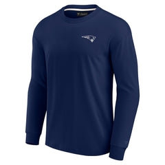 New England Patriots Unisex Elements Super Soft Long Sleeve T-Shirt - Navy - Fanatics