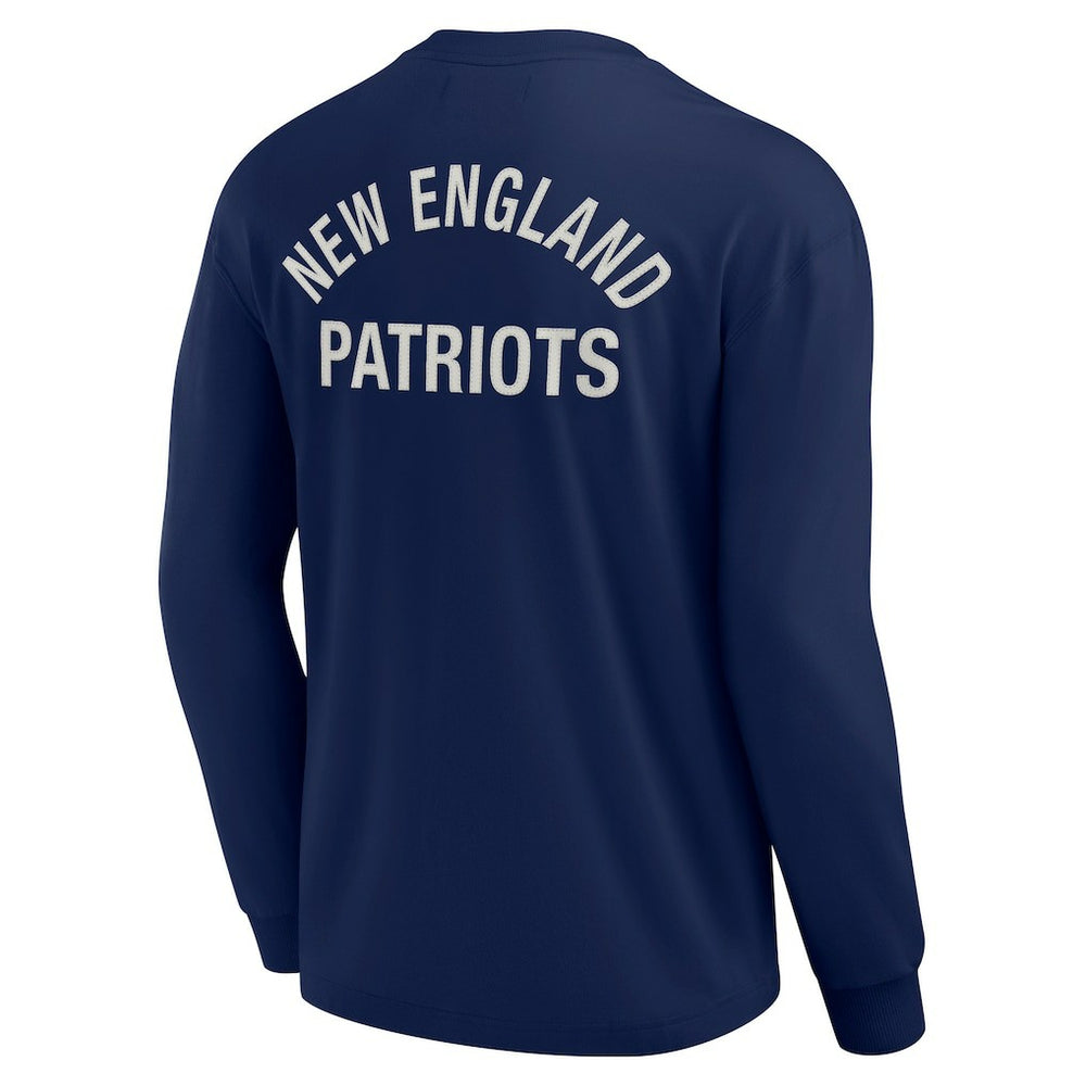 New England Patriots Unisex Elements Super Soft Long Sleeve T-Shirt - Navy - Fanatics