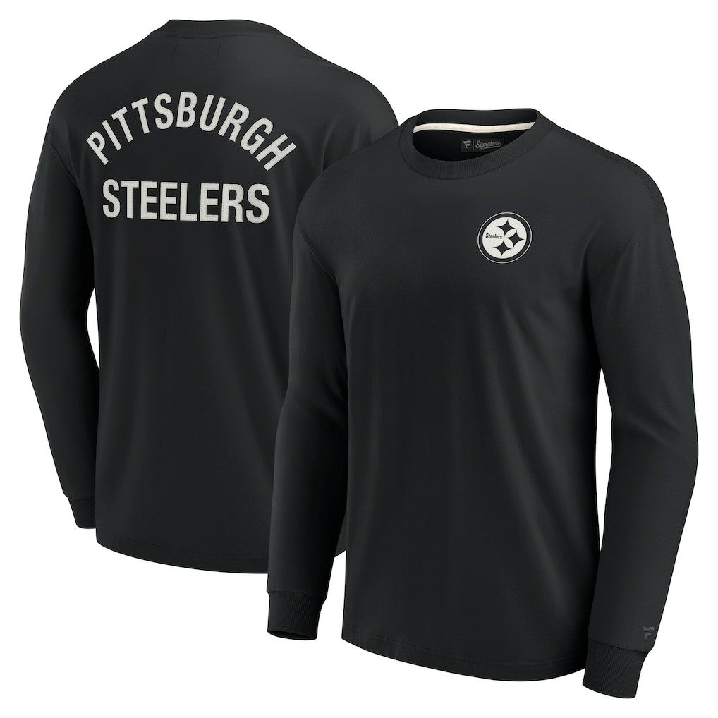 Pittsburgh Steelers Unisex Elements Super Soft Long Sleeve T-Shirt - Black - Fanatics