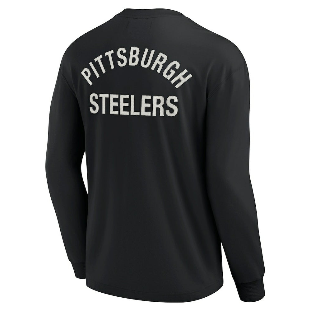 Pittsburgh Steelers Unisex Elements Super Soft Long Sleeve T-Shirt - Black - Fanatics