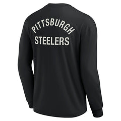 Pittsburgh Steelers Unisex Elements Super Soft Long Sleeve T-Shirt - Black - Fanatics