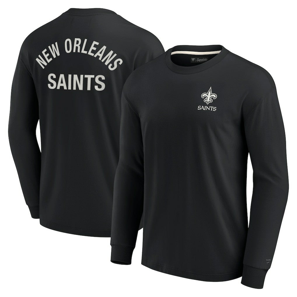 New Orleans Saints Unisex Elements Super Soft Long Sleeve T-Shirt - Black - Fanatics