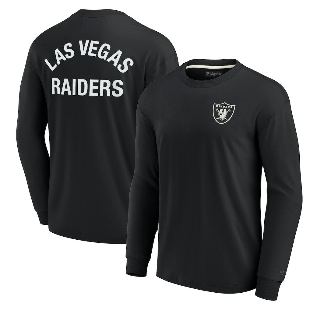 Las Vegas Raiders Unisex Elements Super Soft Long Sleeve T-Shirt - Black - Fanatics