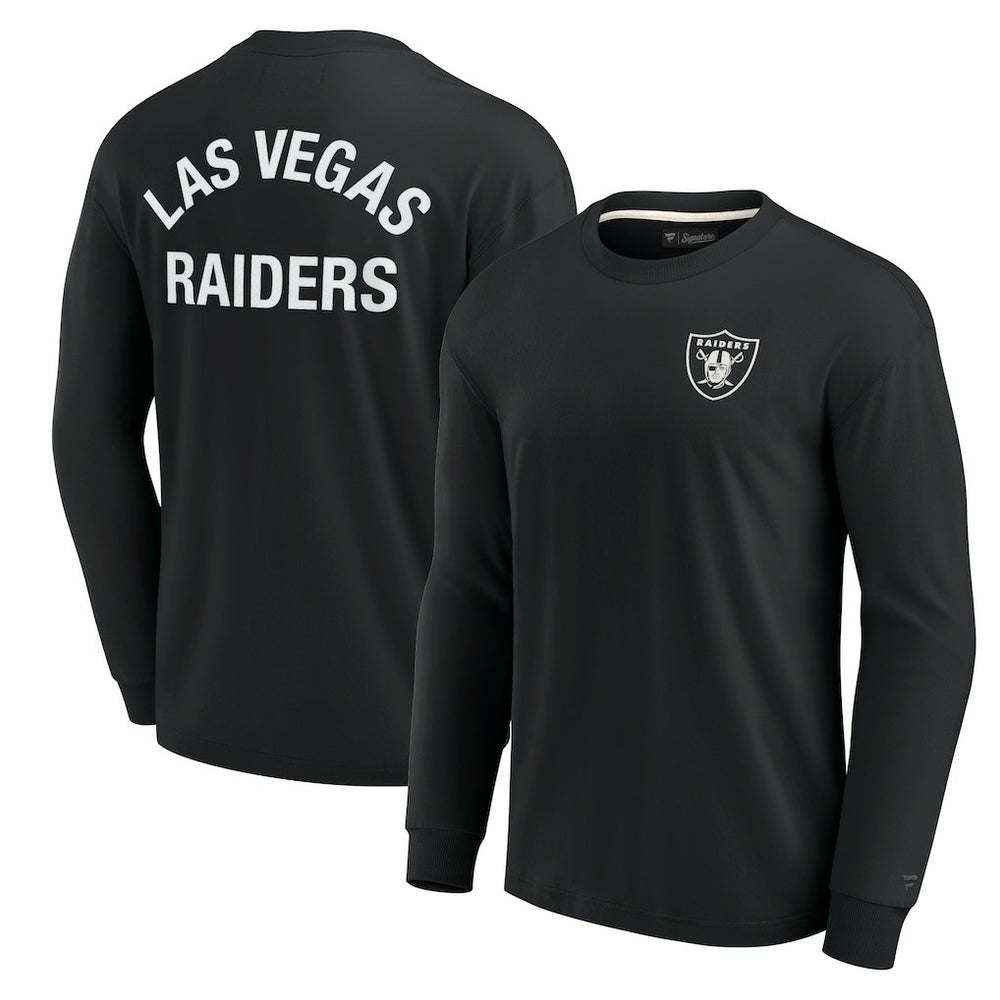 Las Vegas Raiders Unisex Elements Super Soft Long Sleeve T-Shirt - Black - Fanatics
