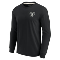 Las Vegas Raiders Unisex Elements Super Soft Long Sleeve T-Shirt - Black - Fanatics
