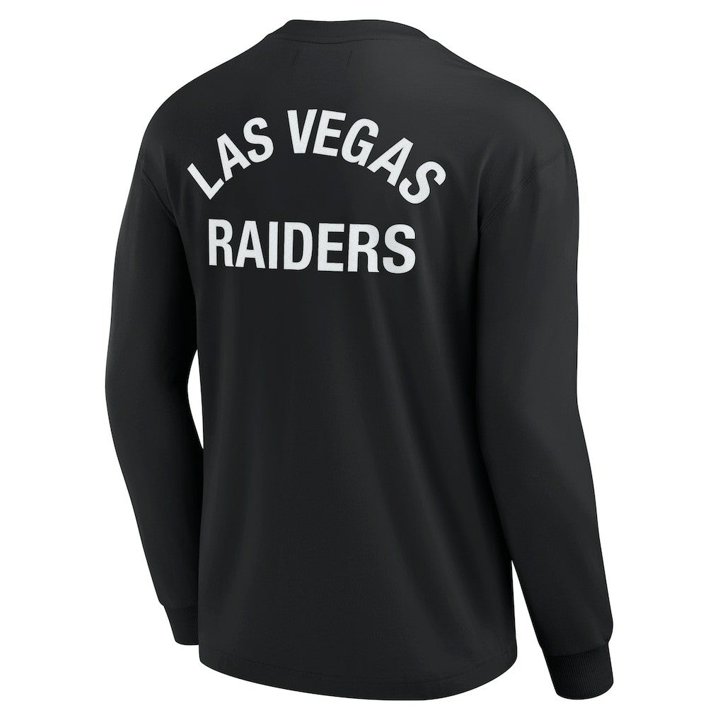 Las Vegas Raiders Unisex Elements Super Soft Long Sleeve T-Shirt - Black - Fanatics