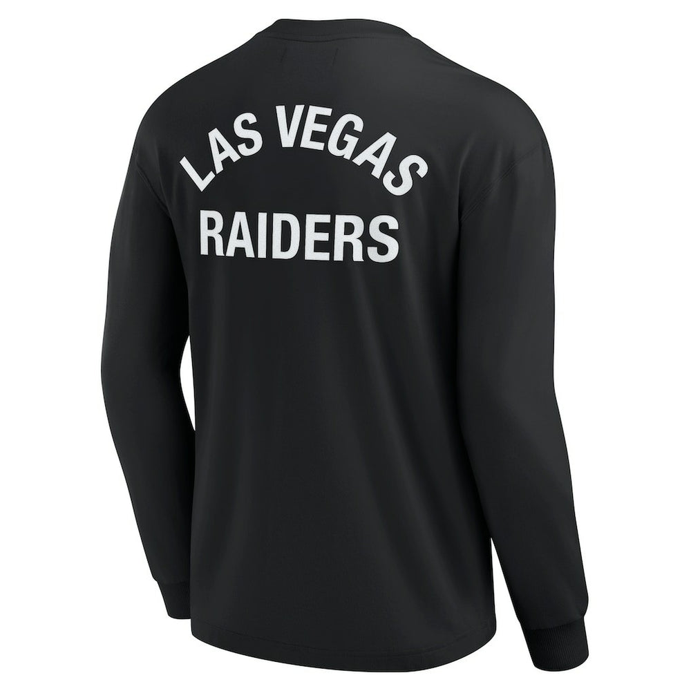 Las Vegas Raiders Unisex Elements Super Soft Long Sleeve T-Shirt - Black - Fanatics