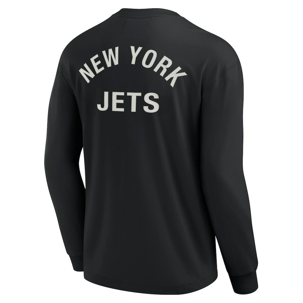New York Jets Unisex Elements Super Soft Long Sleeve T-Shirt - Black - Fanatics