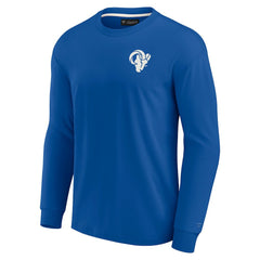 Los Angeles Rams Unisex Elements Super Soft Long Sleeve T-Shirt - Royal - Fanatics