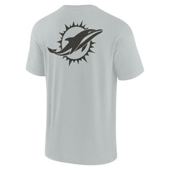 Miami Dolphins Unisex Elements Super Soft Short Sleeve T-Shirt - Gray - Fanatics