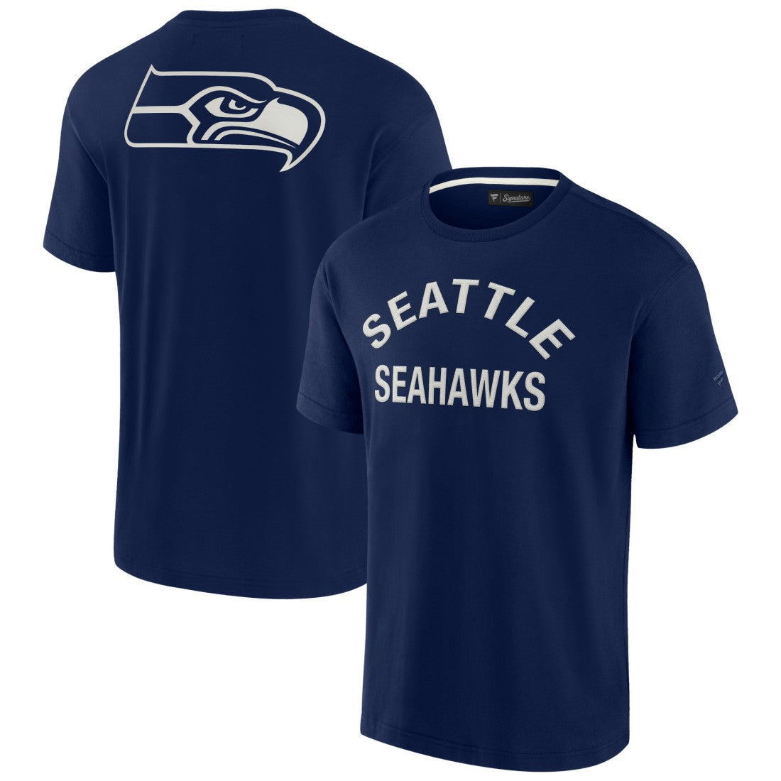 Seattle Seahawks Unisex Elements Super Soft Short Sleeve T-Shirt - Navy - Fanatics