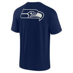 Seattle Seahawks Unisex Elements Super Soft Short Sleeve T-Shirt - Navy - Fanatics