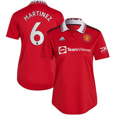 Adidas - Lisandro Martínez Manchester United Women's 2022/23 Home Replica Player Jersey - Red