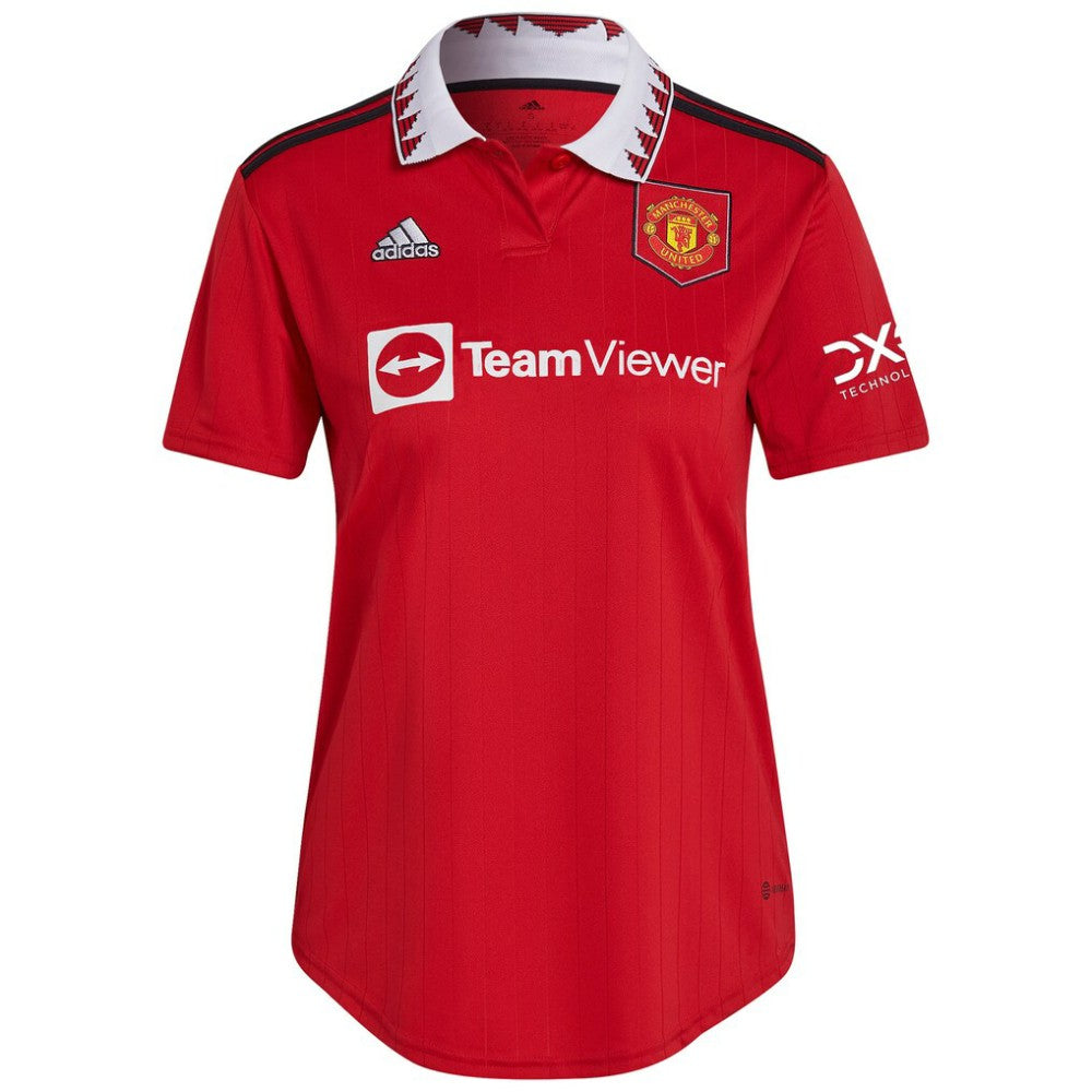 Adidas - Lisandro Martínez Manchester United Women's 2022/23 Home Replica Player Jersey - Red