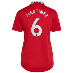 Adidas - Lisandro Martínez Manchester United Women's 2022/23 Home Replica Player Jersey - Red