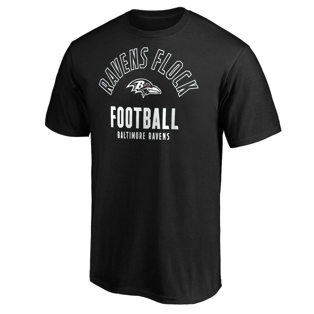 Baltimore Ravens Nickname Arc T-Shirt - Black - NFL