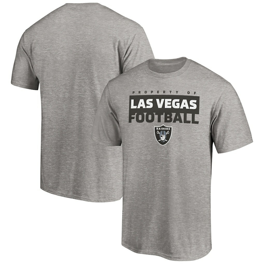Las Vegas Raiders Gain Ground T-Shirt - Heather Gray - NFL