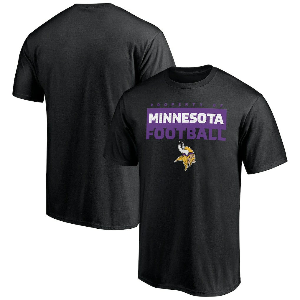 Minnesota Vikings Gain Ground T-Shirt - Black - NFL