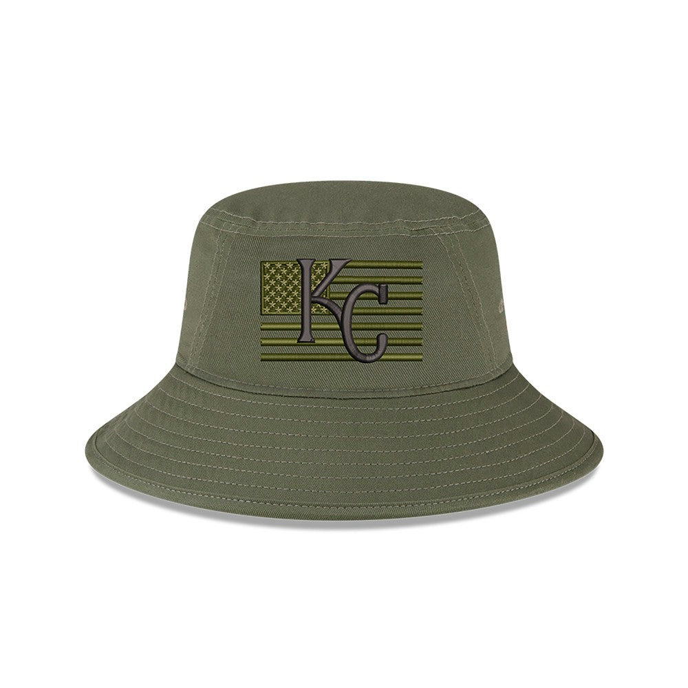 Kansas City Royals New Era 2023 Armed Forces Day Bucket Hat for sale