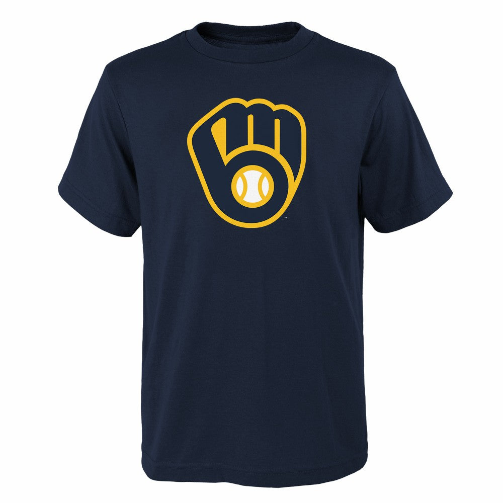 Milwaukee Brewers Youth Logo Primary Team T-Shirt Online