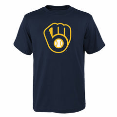 Milwaukee Brewers Youth Logo Primary Team T-Shirt Online