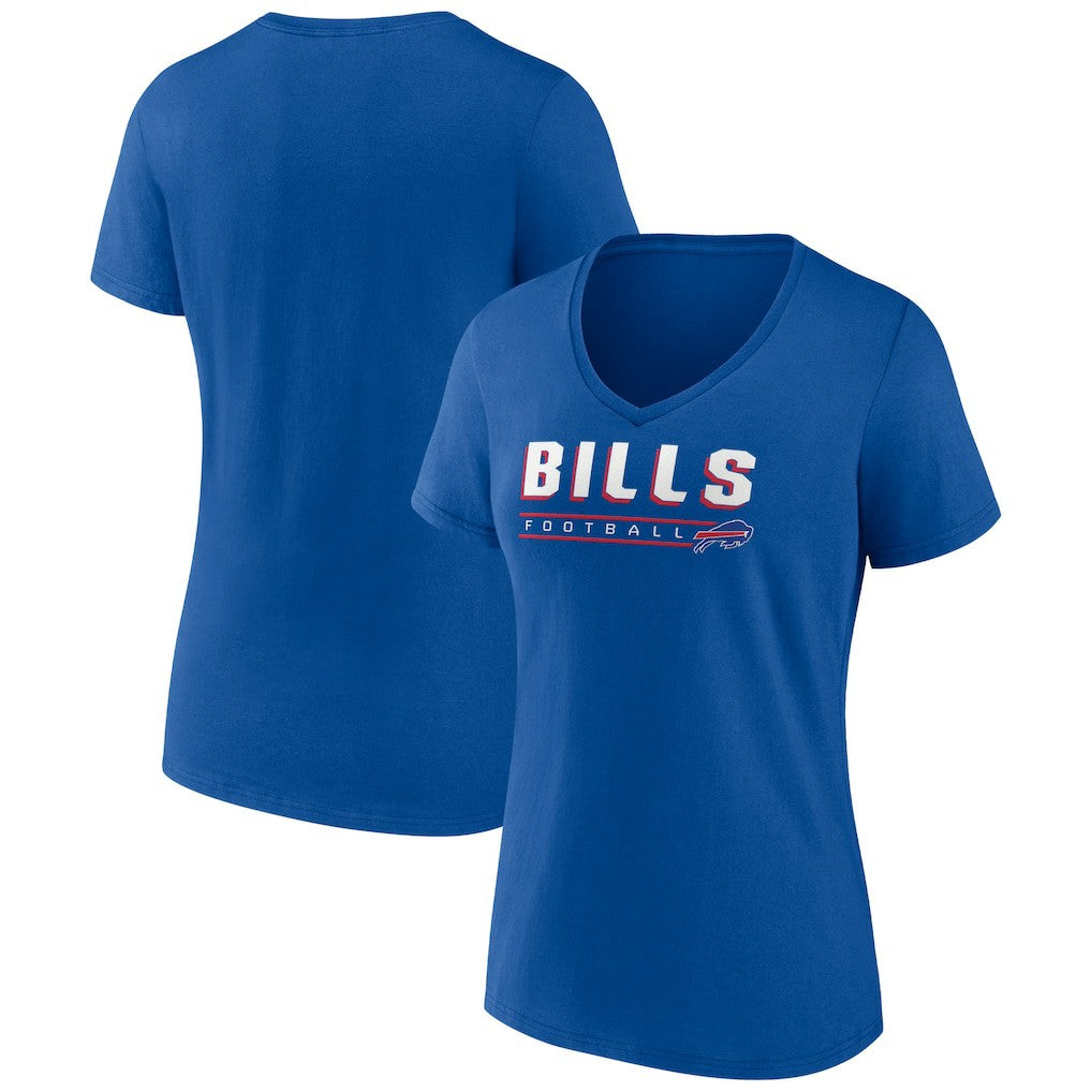 Buffalo Bills Women's Primary Play V-Neck T-Shirt - Royal - NFL