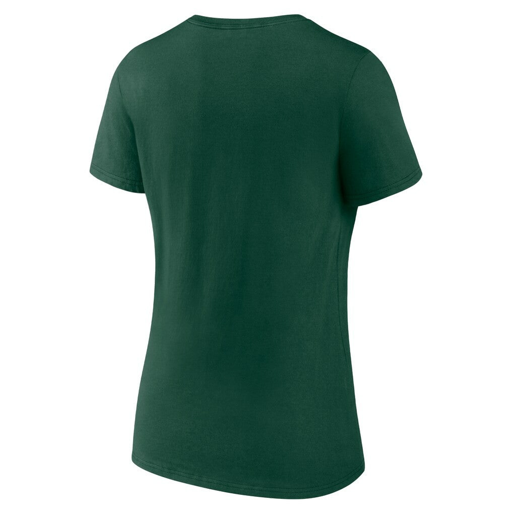 Green Bay Packers Women's Primary Play V-Neck T-Shirt - Green - NFL
