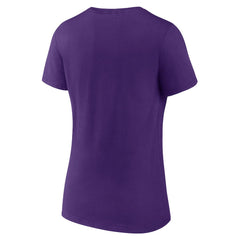Minnesota Vikings Women's Primary Play V-Neck T-Shirt - Purple - NFL