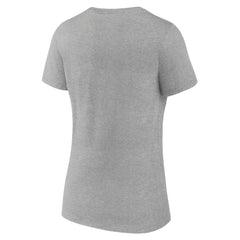 Tampa Bay Buccaneers Women's Team Arc V-Neck T-Shirt - Heather Gray - NFL